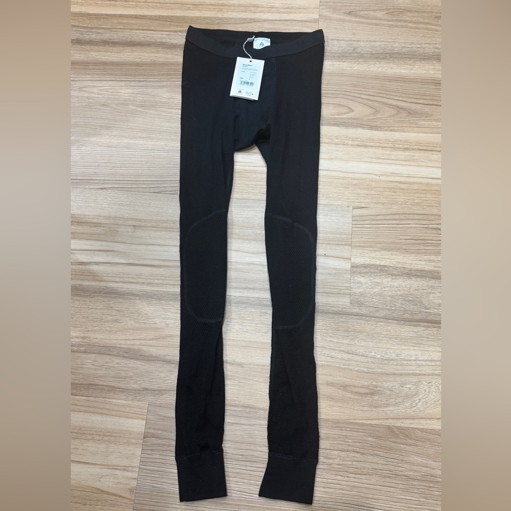 ACLIMA Norway wool mesh base layer pants Leggings Men’s Size L Black